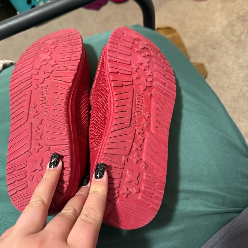 Hey Dude Red Wally Funk Shoes